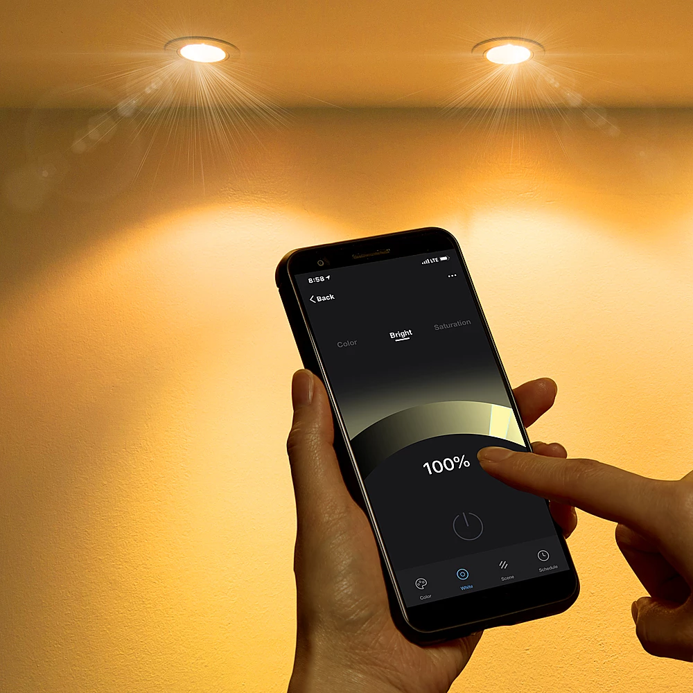 Best Buy PRISMA DROP BR30 WI-FI SMART LIGHT BULB - WHITE - Image 2