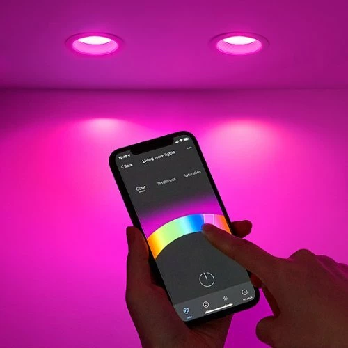 Best Buy PRISMA DROP BR30 WI-FI SMART LIGHT BULB - WHITE - Image 3