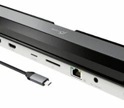 Best Buy USB-C 4K HDMI DOCKING STATION WITH POWER DELIVERY - GREY/ BLACK