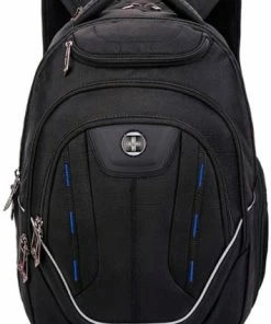 Best Buy TERABYTE TSA-FRIENDLY BACKPACK WITH USB CHARGING PORT/RFID PROTECTION AND FITS UP TO 15.6 LAPTOP - BLACK
