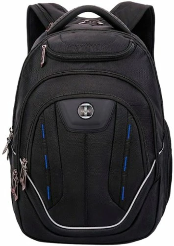 Best Buy TERABYTE TSA-FRIENDLY BACKPACK WITH USB CHARGING PORT/RFID PROTECTION AND FITS UP TO 15.6 LAPTOP - BLACK