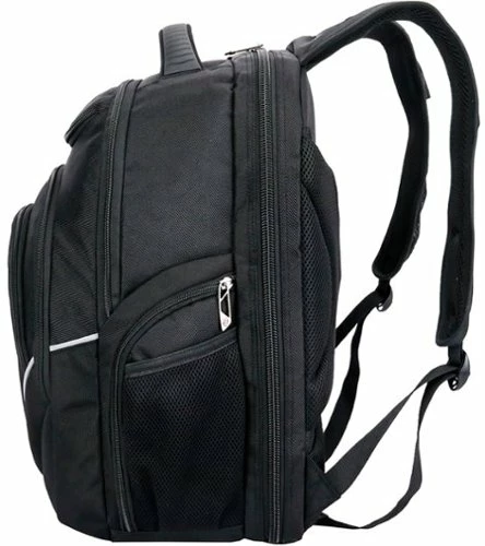Best Buy TERABYTE TSA-FRIENDLY BACKPACK WITH USB CHARGING PORT/RFID PROTECTION AND FITS UP TO 15.6 LAPTOP - BLACK - Image 3