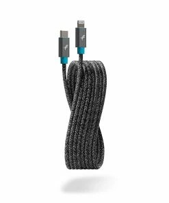 Best Buy ECO-FRIENDLY POWERKNIT USB-C TO LIGHTNING CABLE, 3 METER - SPACE GRAY