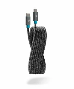 Best Buy ECO-FRIENDLY POWERKNIT USB-C TO USB-C CABLE, 3 METER - SPACE GRAY