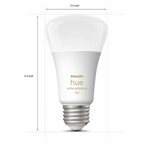 Best Buy HUE A19 BLUETOOTH 75W SMART LED BULB - WHITE AMBIANCE - Image 7