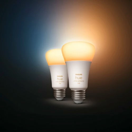 Best Buy HUE A19 BLUETOOTH 75W SMART LED BULBS (2-PACK) - WHITE AMBIANCE - Image 6