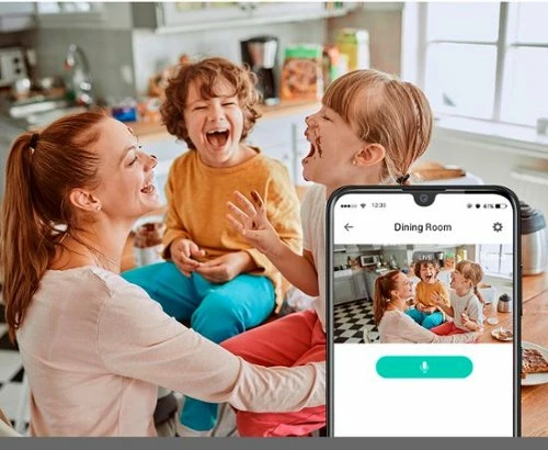 Best Buy KASA SMART 2K HD INDOOR HOME SECURITY CAMERA, MOTION DETECTION, TWO-WAY AUDIO, NIGHT VISION, SD CARD STORAGE - BLACK/WHITE - Image 7