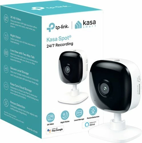 Best Buy KASA SMART 2K HD INDOOR HOME SECURITY CAMERA, MOTION DETECTION, TWO-WAY AUDIO, NIGHT VISION, SD CARD STORAGE - BLACK/WHITE - Image 13