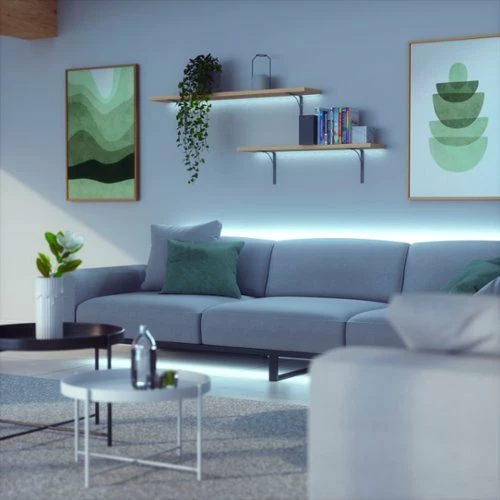 Best Buy ESSENTIALS SMART LED LIGHTSTRIP EXPANSION - 1M | 40 - WHITE AND COLORS - WHITE - Image 5