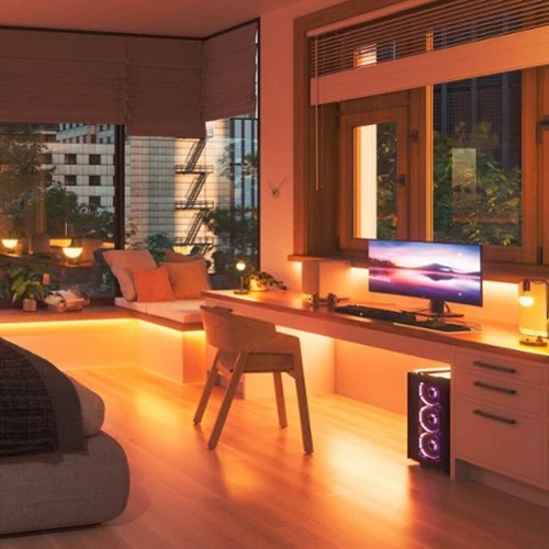 Best Buy ESSENTIALS SMART LED LIGHTSTRIP EXPANSION - 1M | 40 - WHITE AND COLORS - WHITE - Image 9