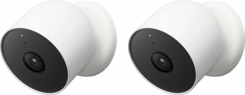 Best Buy NEST CAM 2 PACK INDOOR/OUTDOOR WIRE FREE SECURITY CAMERAS - SNOW