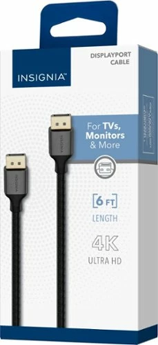 Best Buy 6' DISPLAYPORT CABLE - BLACK - Image 5