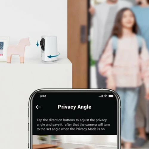 Best Buy INDOOR CAM MINI 2K HD WI-FI PAN & TILT SECURITY CAM - WHITE - Image 8