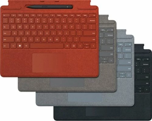 Best Buy SURFACE PRO SIGNATURE KEYBOARD FOR PRO X, PRO 8 AND PRO 9 WITH SURFACE SLIM PEN 2 - PLATINUM ALCANTARA MATERIAL - Image 4