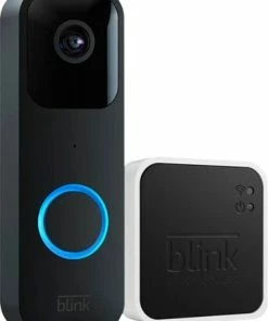 Best Buy SMART WIFI VIDEO DOORBELL – WIRED/BATTERY OPERATED WITH SYNC MODULE 2 - BLACK