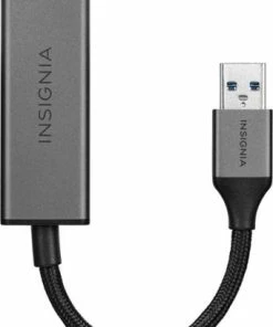 Best Buy USB TO ETHERNET ADAPTER - BLACK