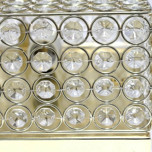 Best Buy GLAM 2 LIGHT 12 INCH SQUARE FLUSH MOUNT - GOLD - Image 7