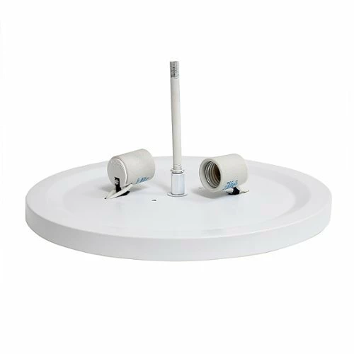 Best Buy CRYSTAL GLAM 2 LIGHT CEILING FLUSH MOUNT - WHITE - Image 4
