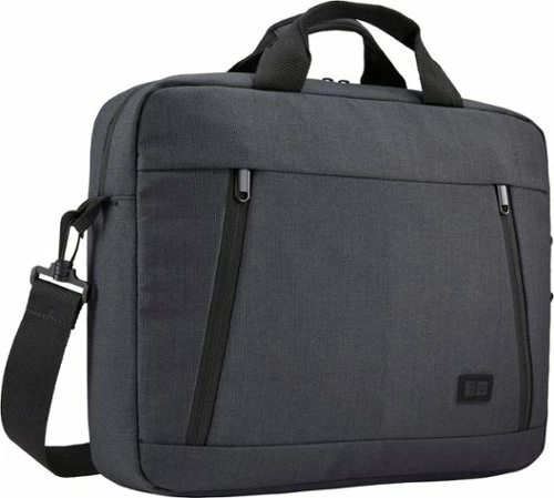 Best Buy ASHTON 14” LAPTOP ATTACHÉ BRIEFCASE WITH PADDED INTERIOR, ZIPPERED POCKET FOR ACCESSORIES, SHOULDER STRAP & HANDLES