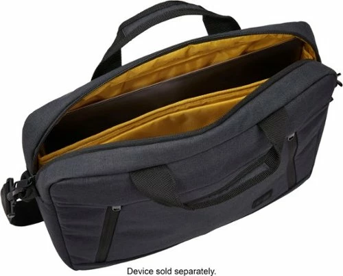 Best Buy ASHTON 14” LAPTOP ATTACHÉ BRIEFCASE WITH PADDED INTERIOR, ZIPPERED POCKET FOR ACCESSORIES, SHOULDER STRAP & HANDLES - Image 5