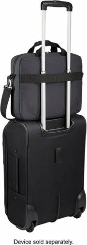 Best Buy ASHTON 14” LAPTOP ATTACHÉ BRIEFCASE WITH PADDED INTERIOR, ZIPPERED POCKET FOR ACCESSORIES, SHOULDER STRAP & HANDLES - Image 6