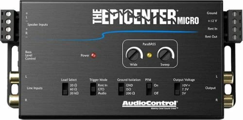Best Buy THE EPICENTER MICRO DIGITAL BASS RESTORATION PROCESSOR AND LINE OUTPUT CONVERTER - BLACK - Image 2