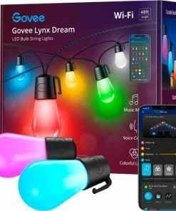 Best Buy WI-FI BLUETOOTH SMART STRING BULBS - 48 FEET