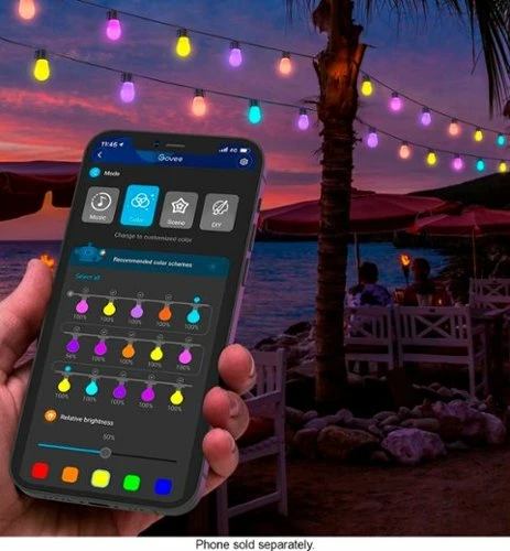 Best Buy WI-FI BLUETOOTH SMART STRING BULBS - 48 FEET - Image 3