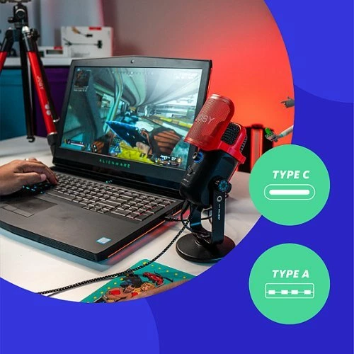 Best Buy WAVO POD WIRED USB MICROPHONE VLOGGING KIT - Image 6