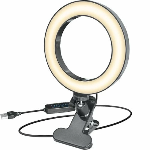Best Buy STUDIO RING LIGHT WITH DESK CLAMP - BLACK