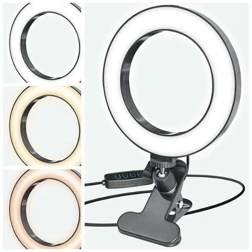 Best Buy STUDIO RING LIGHT WITH DESK CLAMP - BLACK - Image 6