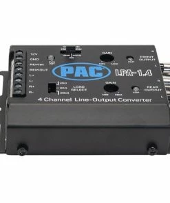 Best Buy LOCPRO ADVANCED 4-CHANNEL ACTIVE LINE OUTPUT CONVERTER WITH AUTO TURN-ON - BLACK