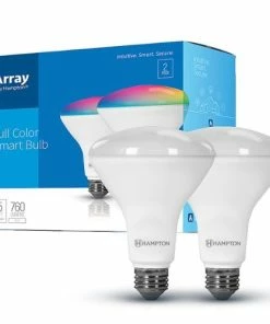 Best Buy BR30 WI-FI SMART LED FLOOD LIGHT BULB (2-PACK) - FULL COLOR