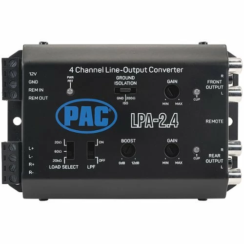 Best Buy LOCPRO ADVANCED 4-CHANNEL ACTIVE LINE OUTPUT CONVERTER WITH AUTO TURN-ON - BLACK - Image 10