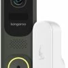 Best Buy SMART WI-FI VIDEO DOORBELL WITH CHIME - BLACK
