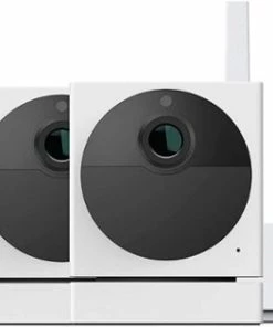 Best Buy CAM OUTDOOR V2 3-CAMERA WIRE FREE 1080P SURVEILLANCE SYSTEM - WHITE