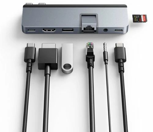 Best Buy DUO PRO 7-IN-2 USB-C HUB MACBOOK 2016-2022 MACBOOK PRO/MACBOOK AIR - SPACE GRAY - Image 13