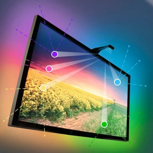 Best Buy SMART LED WI-FI TV LIGHT STRIP WITH VIDEO SYNC FOR 70 TO 80 TV'S - MULTICOLOR - Image 7