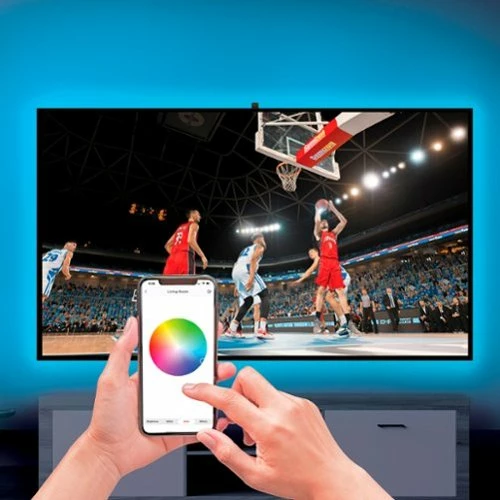 Best Buy SMART LED WI-FI TV LIGHT STRIP WITH VIDEO SYNC FOR 70 TO 80 TV'S - MULTICOLOR - Image 8