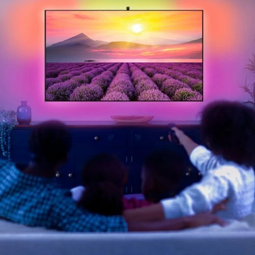 Best Buy SMART LED WI-FI TV LIGHT STRIP WITH VIDEO SYNC FOR 70 TO 80 TV'S - MULTICOLOR - Image 6