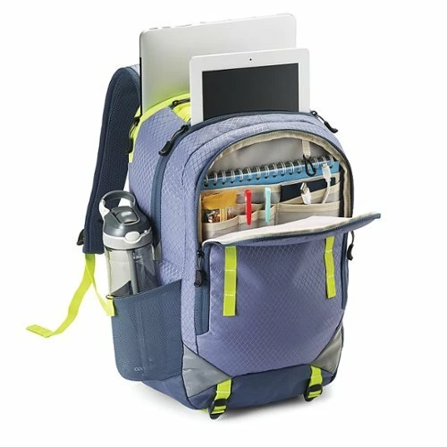 Best Buy LITMUS BACKPACK FOR 15.6 LAPTOP - GRAY BLUE/ NEON GREEN - Image 2