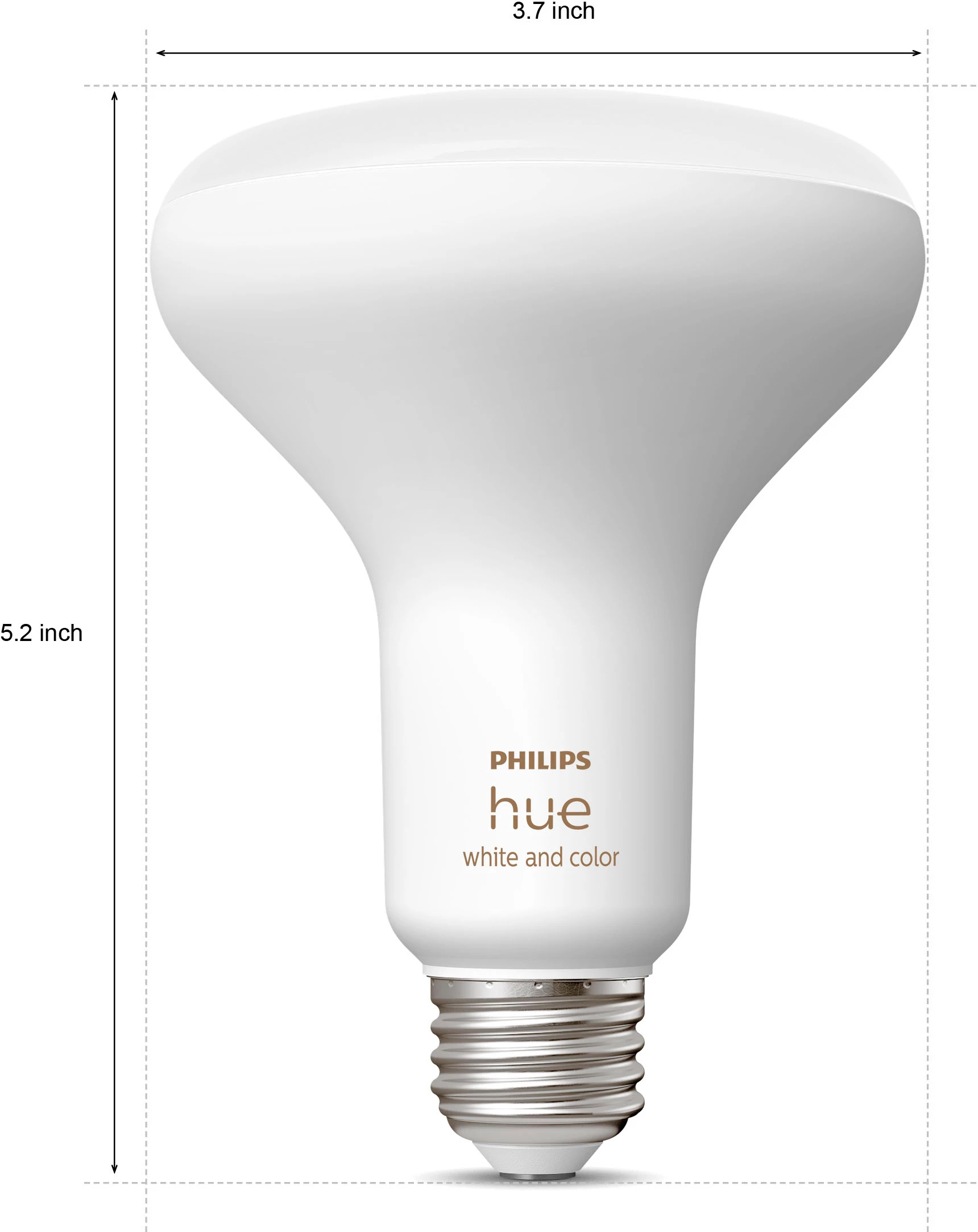 Best Buy HUE BR30 BLUETOOTH 85W SMART LED BULB - WHITE AND COLOR AMBIANCE - Image 2