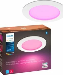 Best Buy HUE WHITE AND COLOR AMBIANCE SLIM DOWNLIGHT 6 - WHITE