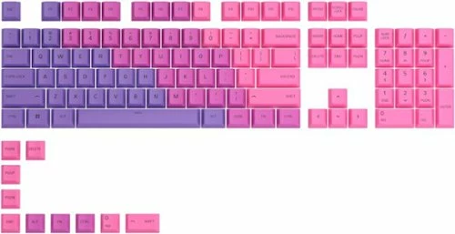 Best Buy GPBT DYE SUBLIMATED KEYCAPS 114 KEYCAP SET FOR 100% 85% 80% TKL 60% COMPACT 75% MECHANICAL KEYBOARDS - NEBULA - Image 3