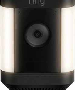Best Buy SPOTLIGHT CAM PLUS OUTDOOR/INDOOR 1080P PLUG-IN SURVEILLANCE CAMERA - BLACK