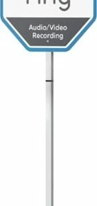 Best Buy SECURITY YARD SIGN - WHITE/BLUE