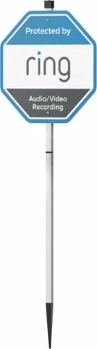 Best Buy SECURITY YARD SIGN - WHITE/BLUE