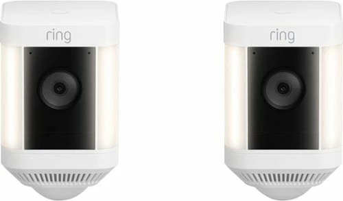 Best Buy SPOTLIGHT CAM PLUS OUTDOOR/INDOOR WIRELESS 1080P BATTERY SURVEILLANCE CAMERA 2PK - WHITE