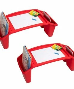 Best Buy SPROUT COLLECTIO PORTABLE DESK BREAKFAST TRAY AND LAPTOP DESK (SET OF 2) - RED