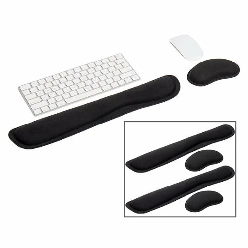 Best Buy HARMONY COLLECTION ERGONOMIC GEL AND MEMORY FOAM WRIST REST SETS (SET OF 3) - BLACK